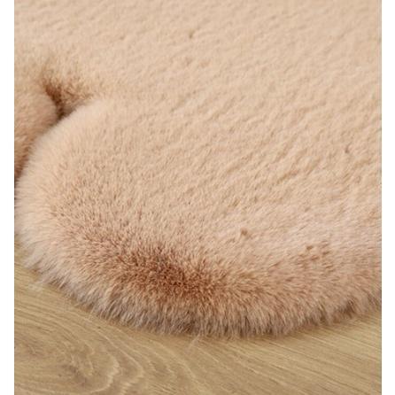 冬季保暖|泰迪熊柔軟毛絨地毯,乳白色 / 卡其色 - 富士通販