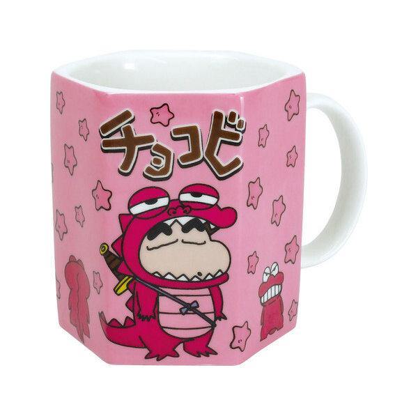 日本卡通蠟筆小新六角造型馬克杯-小熊餅乾|鱷魚小新-兩款可選 - 富士通販