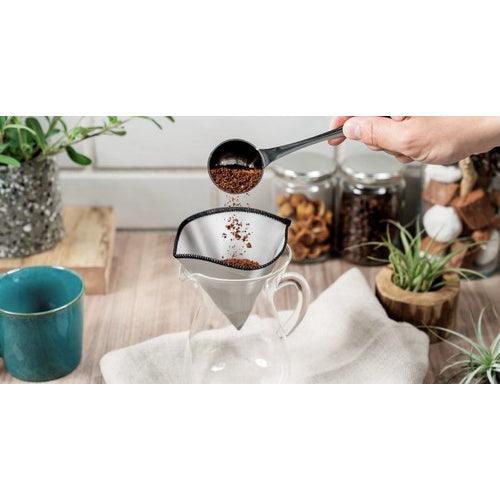 日本 不鏽鋼手沖咖啡濾網|可折疊 可重複使用 免濾紙 - 富士通販