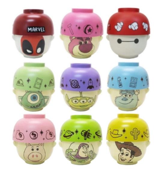 日本製|兒童湯碗飯碗、兩用碗 迪士尼 玩具總動員 杯麵 死侍湯碗 大眼仔 毛怪 熊抱哥 三眼怪 - 富士通販