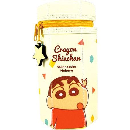 日本 蠟筆小新 肥嘟嘟左衛門 六角筆袋|鉛筆盒 筆帶 文具用品 - 富士通販
