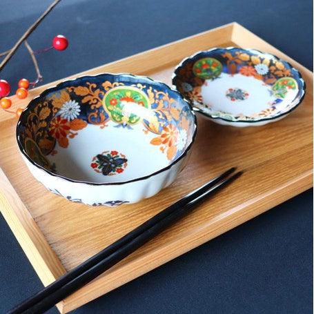 日本製 美濃燒 萬壽菊碗|陶瓷碗 日式餐具 餐碗 - 富士通販