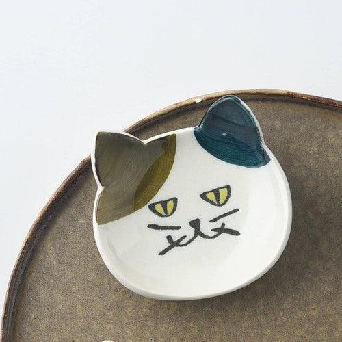 日本製 美濃燒 藍貓造型餐具|筷架 湯匙架 醬料碟 小碟子 - 富士通販