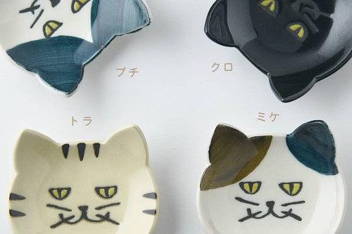 日本製 美濃燒 藍貓造型餐具|筷架 湯匙架 醬料碟 小碟子 - 富士通販