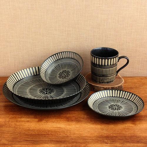 日本製 美濃燒 民族風 陶瓷馬克杯 餐盤|咖啡杯 情侶杯 甜點盤 水果盤 - 富士通販