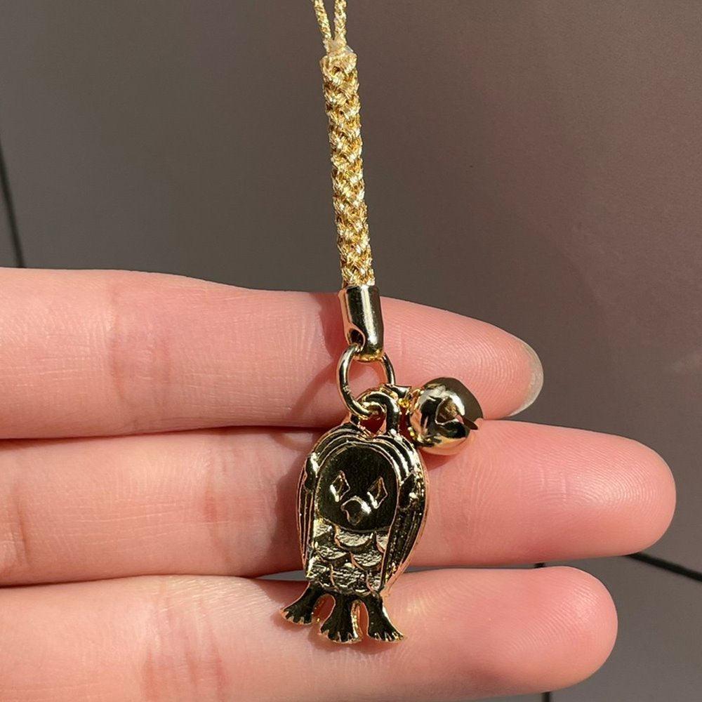 日本製貓頭鷹手機吊飾|防疫鑰匙圈 - 富士通販