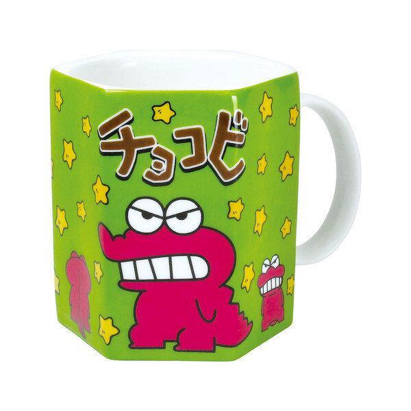 日本卡通蠟筆小新六角造型馬克杯-小熊餅乾|鱷魚小新-兩款可選 - 富士通販
