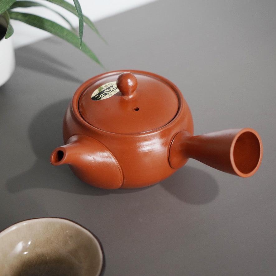 日本製 常滑燒 一心作 富仙 朱泥 日式茶壺|横手急須 紫砂壺 陶瓷網 - 富士通販