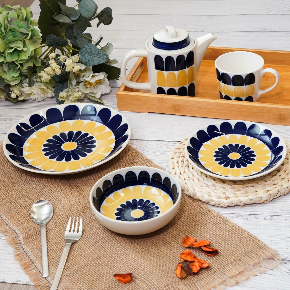 日本製 納維亞風情 下午茶杯盤組|茶壺 馬克杯 盤子 碗 - 富士通販