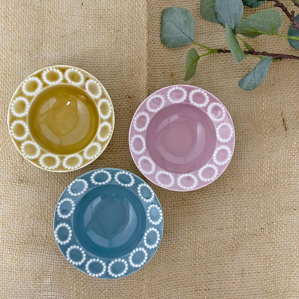 日本製 波佐見燒 指環系列 點心盤|日式餐具 - 富士通販