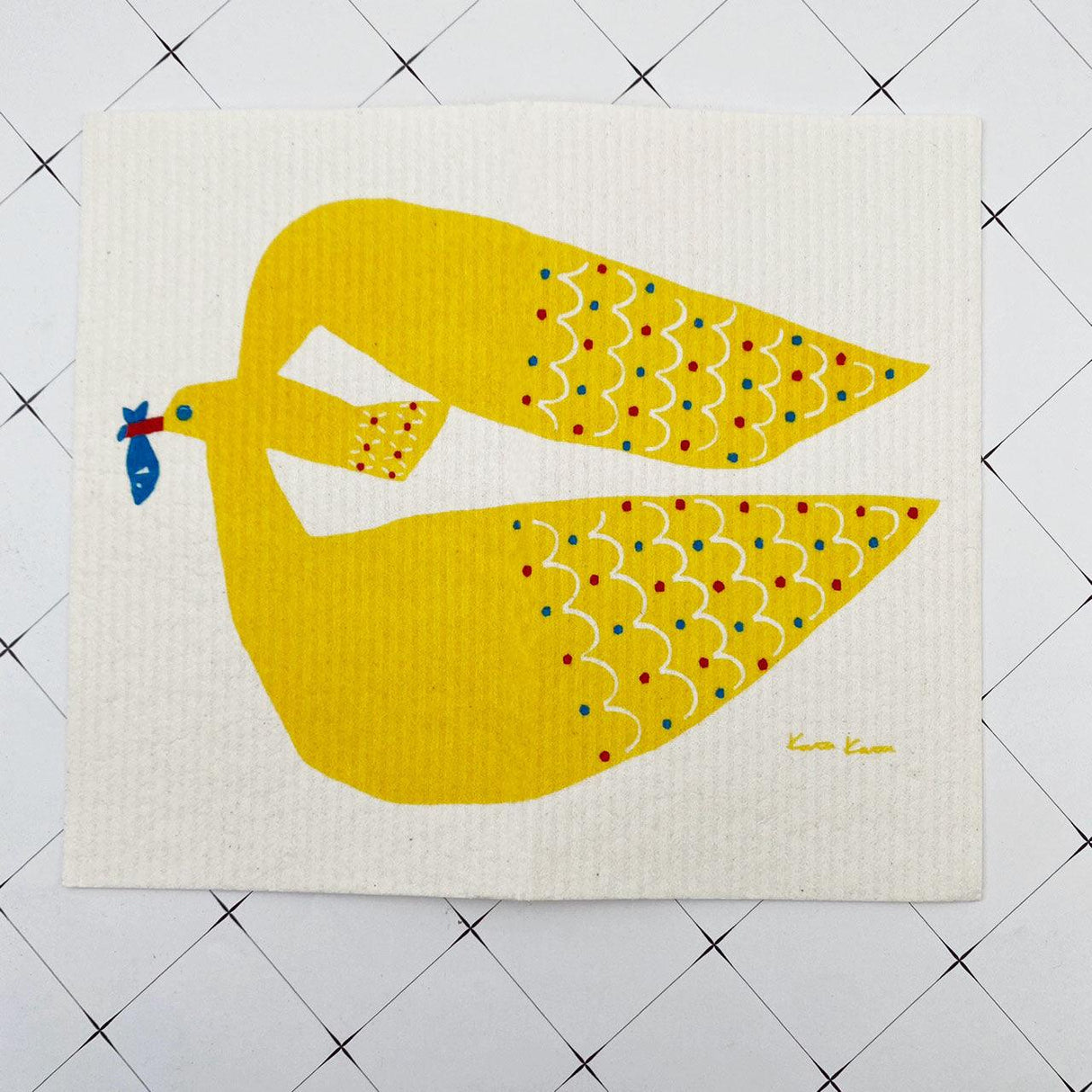 德國製造 動物圖案 纖維素吸水抹布 不掉棉絮 不留水痕|海鷗 熊 刺蝟 貓咪圖案 兩種尺寸 - 富士通販