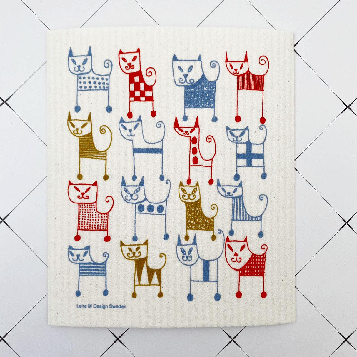 德國製造 不掉棉絮纖維素抹布 貓咪系列|強力吸水 速乾抗菌 不留水痕 - 富士通販