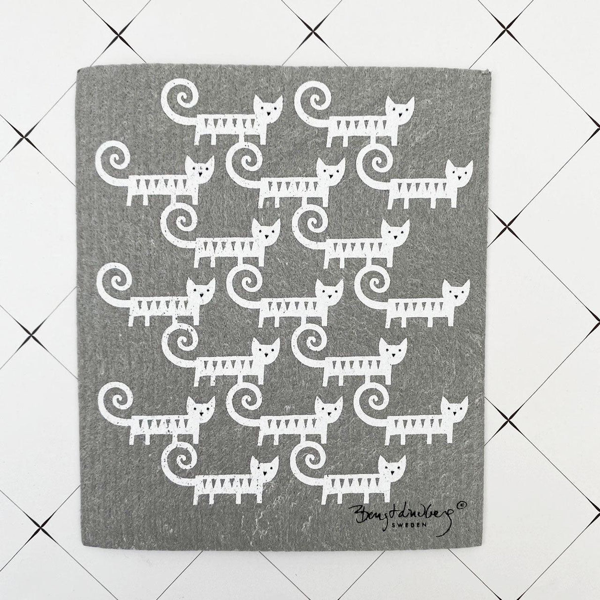 德國製造 不掉棉絮纖維素抹布 貓咪系列|強力吸水 速乾抗菌 不留水痕 - 富士通販