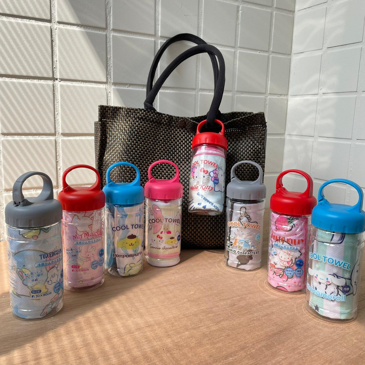 日本 三麗鷗 涼感毛巾 涼感巾|附收納罐 - 富士通販