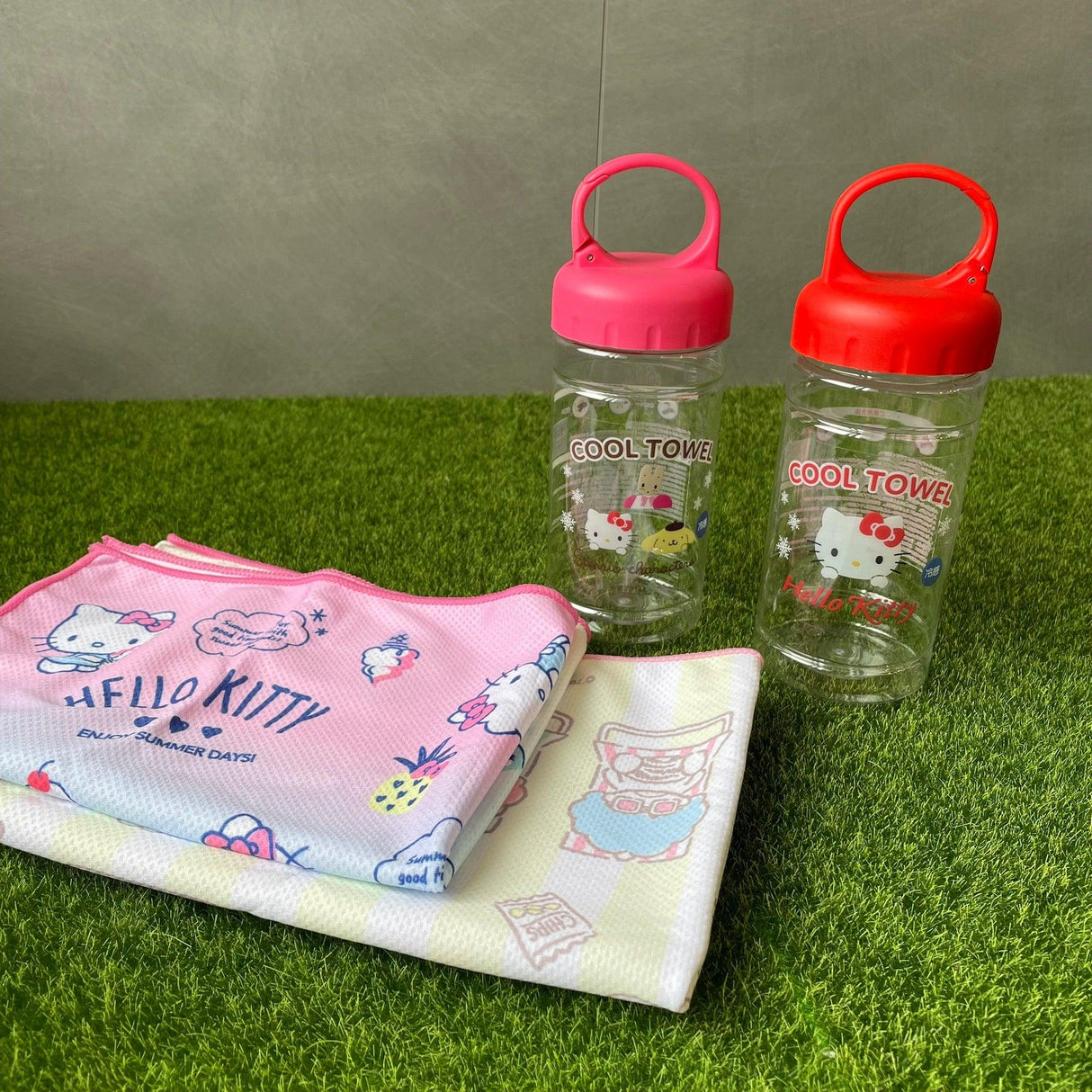 日本 三麗鷗 涼感毛巾 涼感巾|附收納罐 - 富士通販