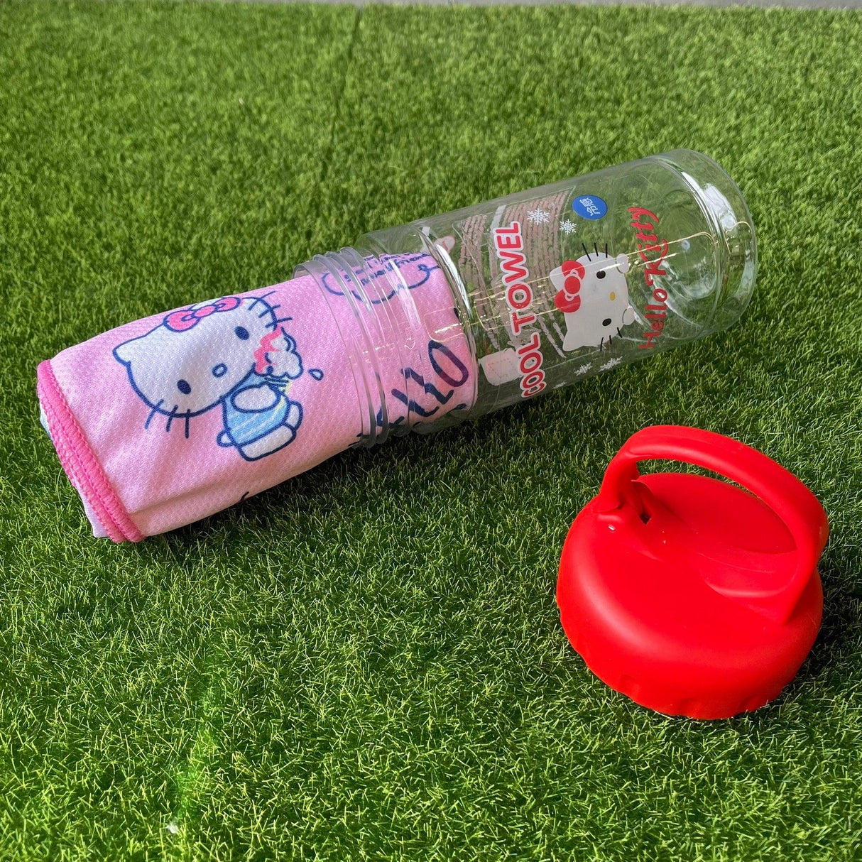 日本 三麗鷗 涼感毛巾 涼感巾|附收納罐 - 富士通販