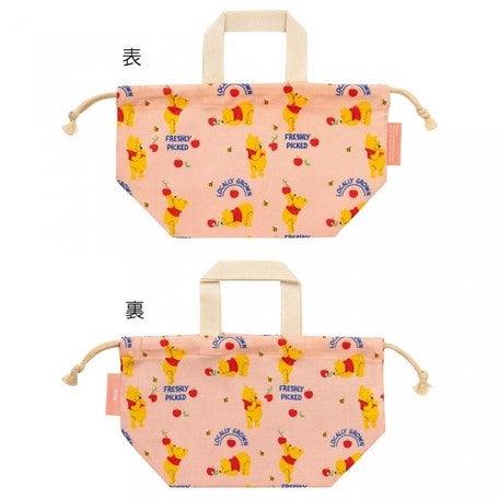 日本 迪士尼小熊維尼便當袋|兒童午餐袋 抽繩手提袋子 - 富士通販