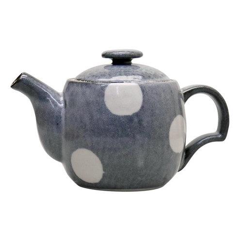 日本製 復古風 圓點茶壺|花茶壺 陶瓷茶壺 - 富士通販