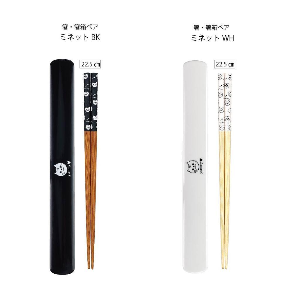 日本製貓咪筷子附盒|午餐便當環保餐具 - 富士通販
