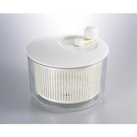 日本製 蔬果瀝水器|生菜沙拉 蔬果脫水器 甩乾瀝水籃 - 富士通販