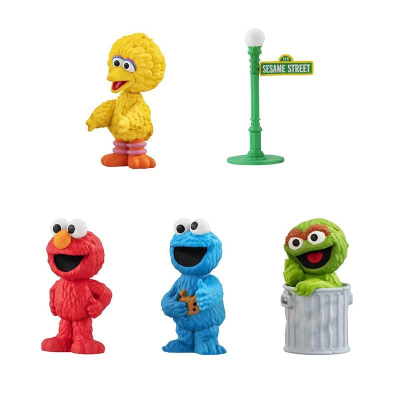 日本 BANDAI萬代 芝麻街排隊公仔 扭蛋|Elmo 餅乾怪獸 奧斯卡 大鳥 路燈 - 富士通販