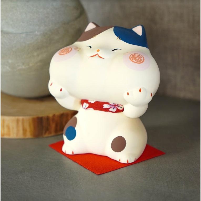 三花貓造型公仔存錢筒| 無釉陶,裝飾品、辦公療癒 - 富士通販
