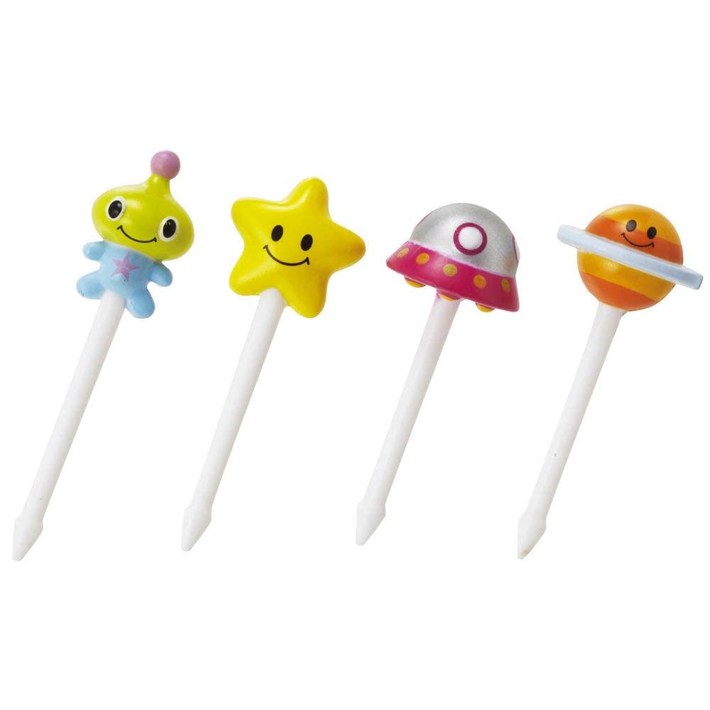 造型食物叉-宇宙系列|午餐盒 食物叉 餐盒裝飾 便當盒 水果叉 點心叉 餐盒 叉子 - 富士通販