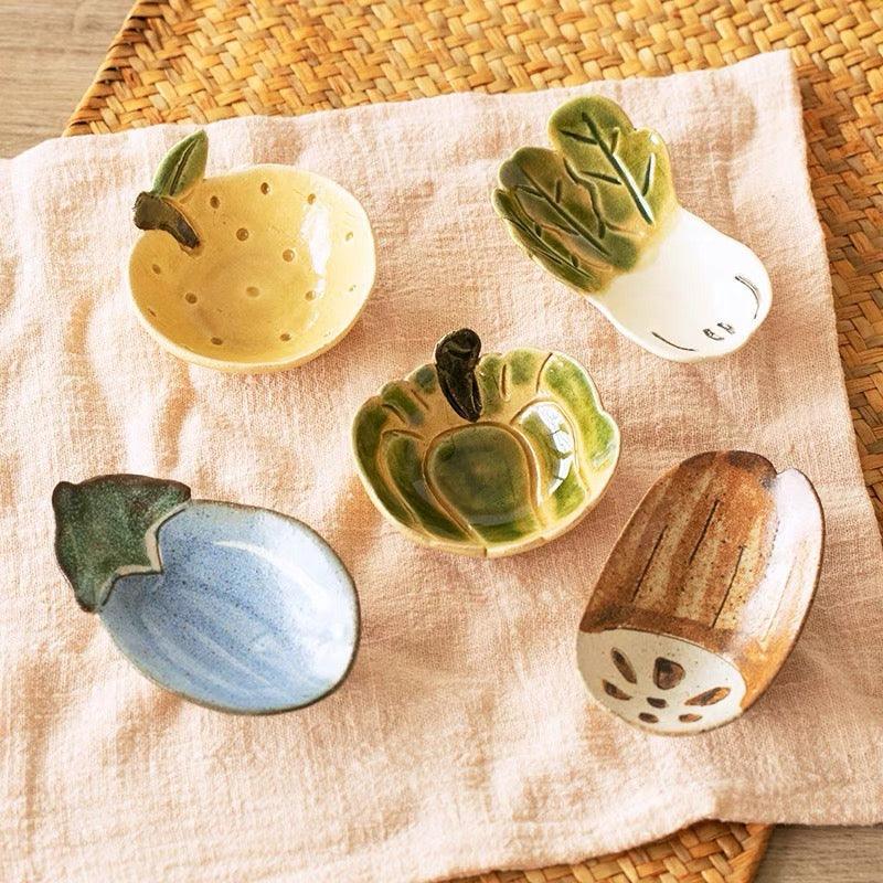 日本 Blut’s rokuro 六魯造型小碟子|南瓜 柚子 茄子 - 富士通販