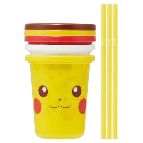 卡通環保吸管杯(三入一組)│ 薯條 恐龍 史努比 寶可夢 龍貓 - 富士通販