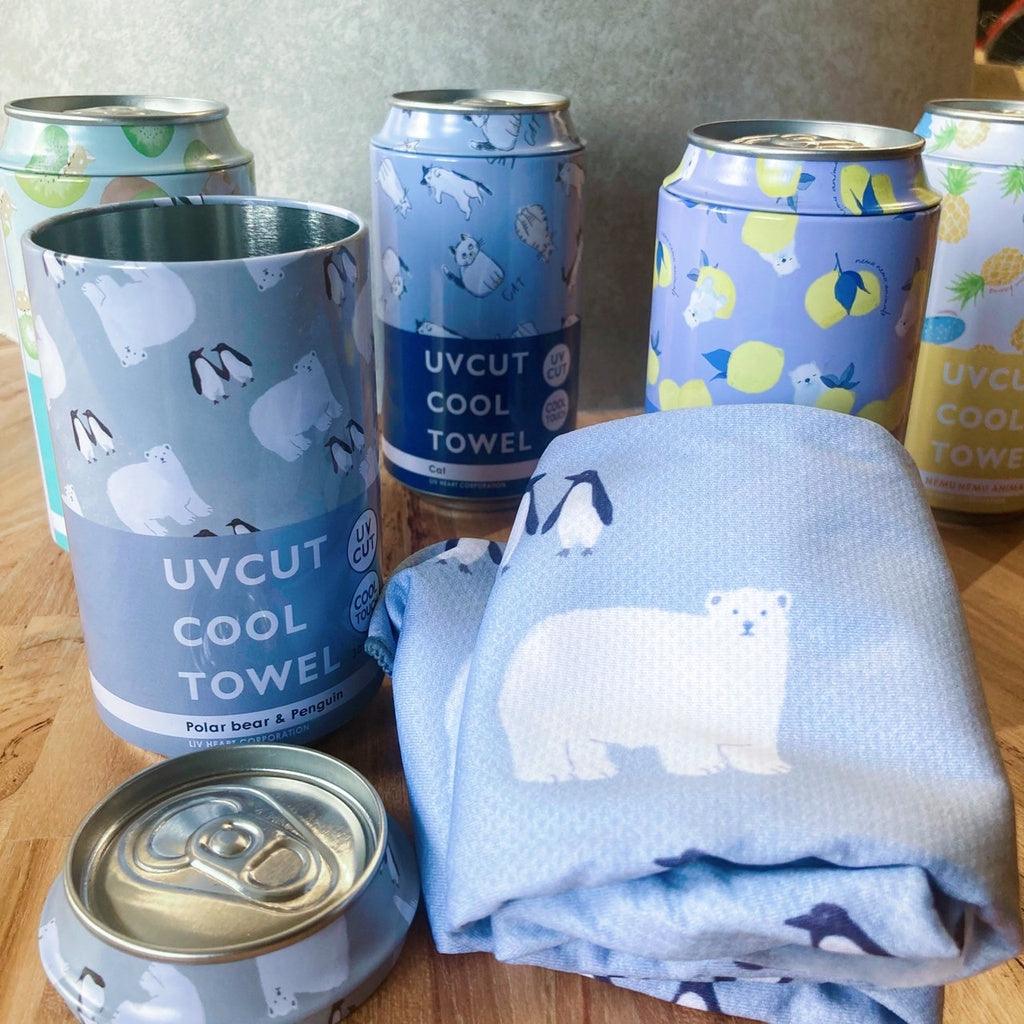 日本涼感毛巾|防紫外線 飲料罐包裝 - 富士通販