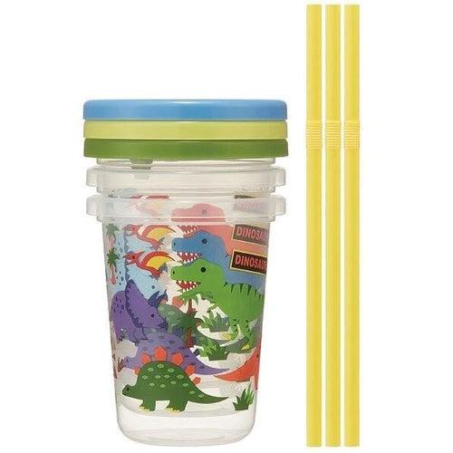 卡通環保吸管杯(三入一組)│ 薯條 恐龍 史努比 寶可夢 龍貓 - 富士通販
