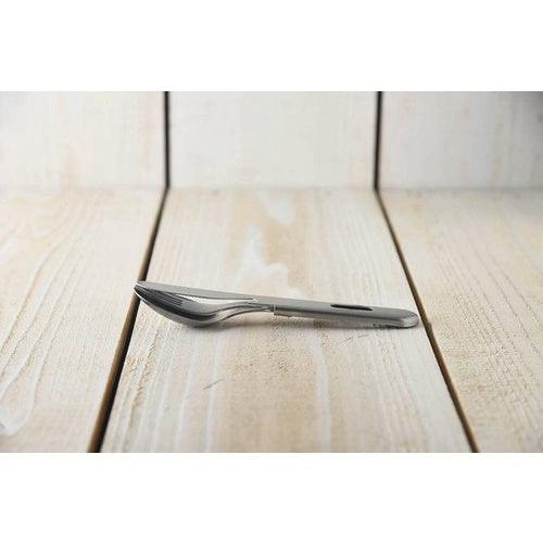 日本製 燕三條 露營餐具 三件組|湯匙 叉子 刀 可堆疊收納 - 富士通販