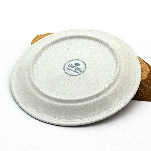 日本製 北歐風 花卉陶瓷餐盤|美濃燒 蛋糕盤 水果盤 - 富士通販