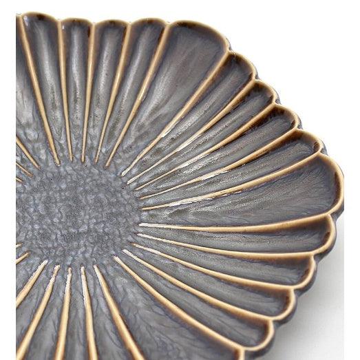 日本製 美濃燒 孔雀羽狀六角盤|職人手作 - 富士通販