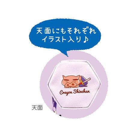 日本 蠟筆小新 肥嘟嘟左衛門 六角筆袋|鉛筆盒 筆帶 文具用品 - 富士通販