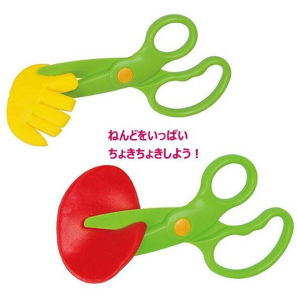 日本 DIY 練習剪刀黏土 2色|剪頭髮玩具 兒童黏土 - 富士通販