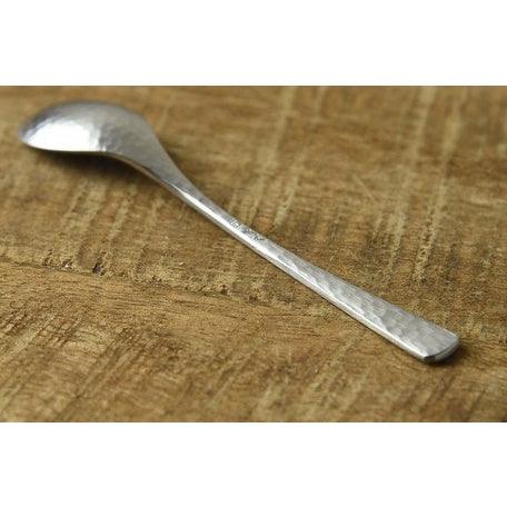 日本製 燕三條 不鏽鋼銀鱗咖啡湯匙|小湯匙 鎚目 高質感霧面 職人手感 - 富士通販