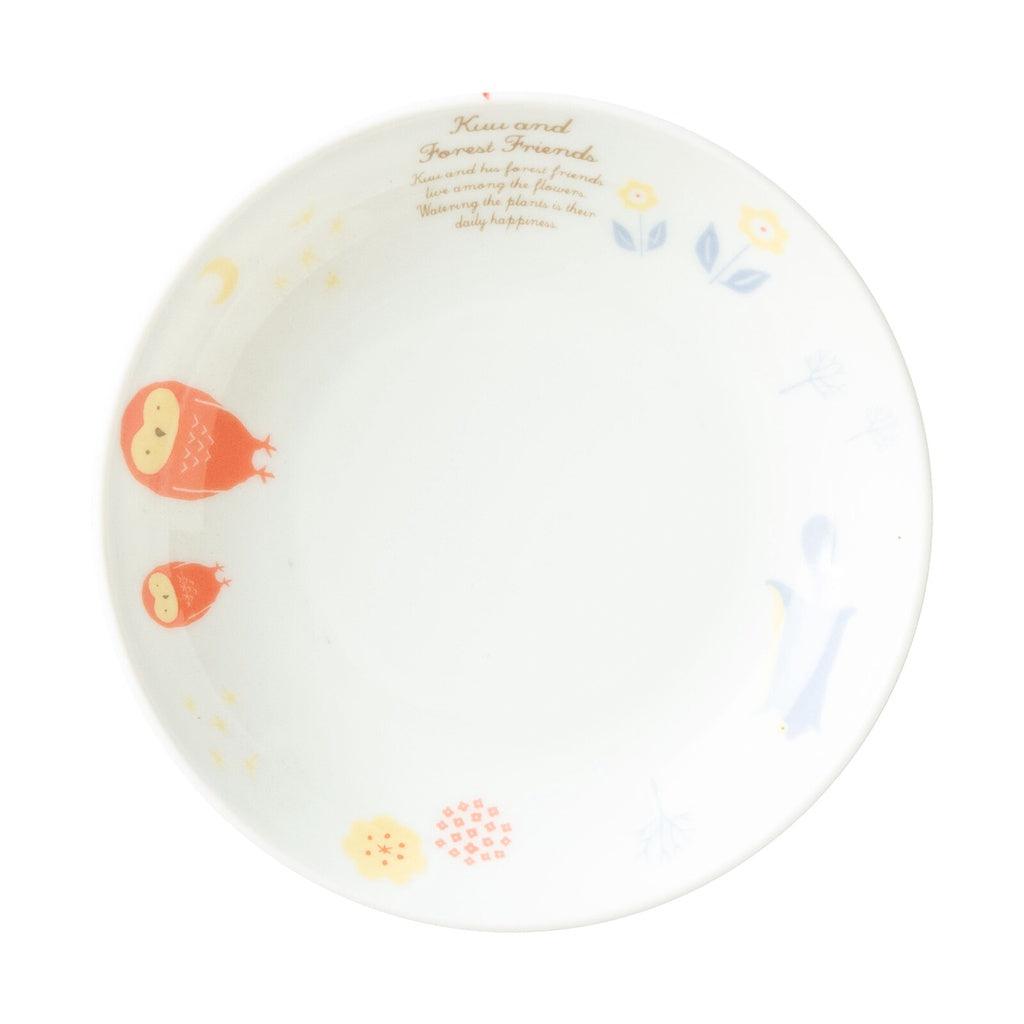 森林朋友 兒童餐具|陶瓷 圓盤 分隔盤 湯杯 - 富士通販