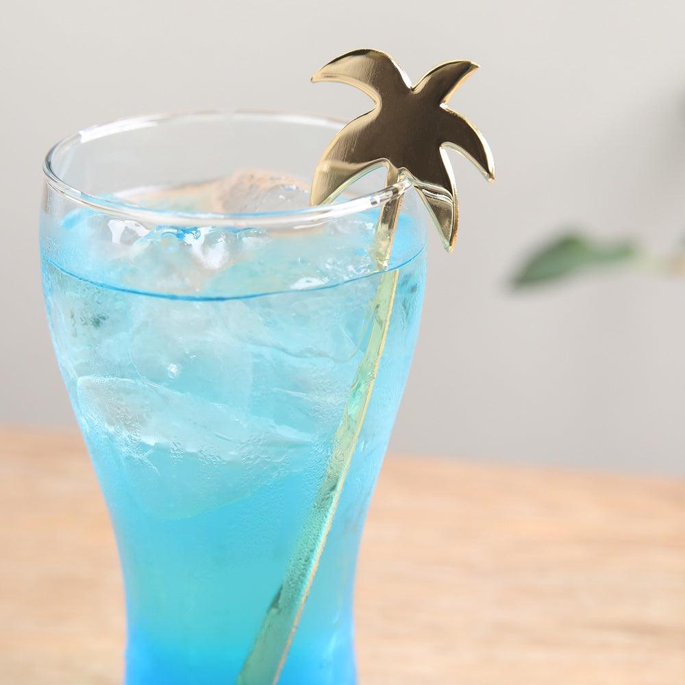 日本製 高桑金屬 不鏽鋼 攪拌棒-銀/金棕櫚樹|飲料攪拌 攪拌棒 調酒 創意設計 棕櫚樹 - 富士通販