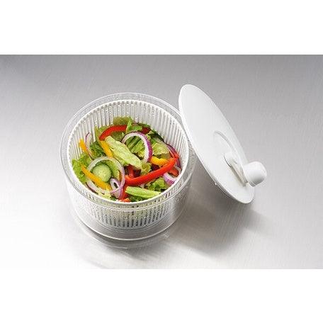 日本製 蔬果瀝水器|生菜沙拉 蔬果脫水器 甩乾瀝水籃 - 富士通販