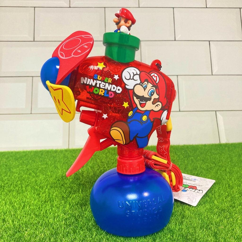 日本環球影城限定|瑪利歐噴霧風扇水槍 附背帶 - 富士通販