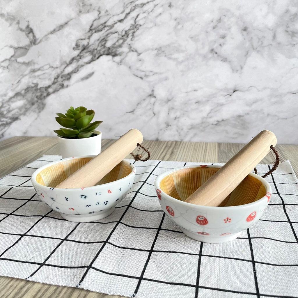 日式陶瓷研磨缽|搗蒜器具 - 富士通販