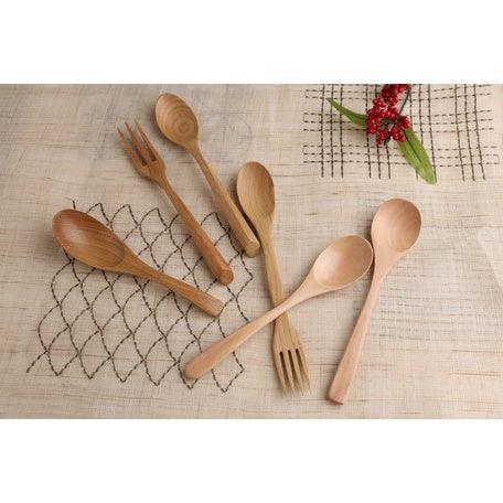 日本 板栗木叉子|叉子 天然木 天然木餐具 - 富士通販