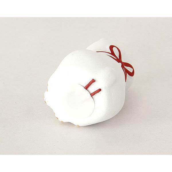 日本 中川政七商店 陶瓷忠犬公仔 白 茶色|公仔 擺件 陶瓷公仔 - 富士通販