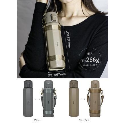 日本 holms 輕型八角 保冷 保溫瓶 附提帶|保冷 保溫 彈蓋保溫瓶 - 富士通販