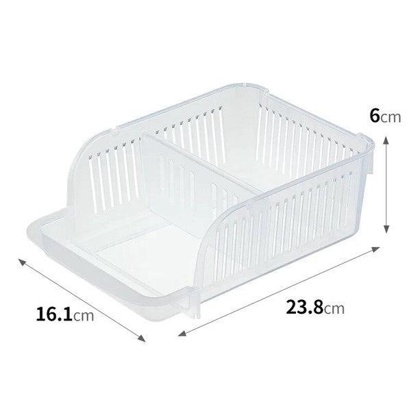 日本製 Inomata 冰箱 飲料罐分隔收納籃|冰箱收納盒 廚房收納盒 廚房收納架 - 富士通販