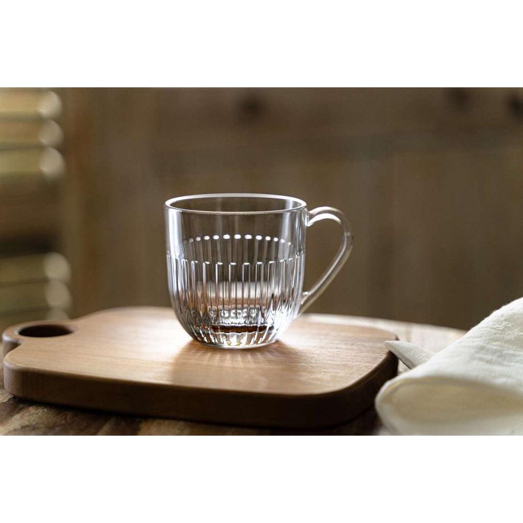 法國製 La Rochere 直條紋 玻璃馬克杯|270ml 400ml - 富士通販