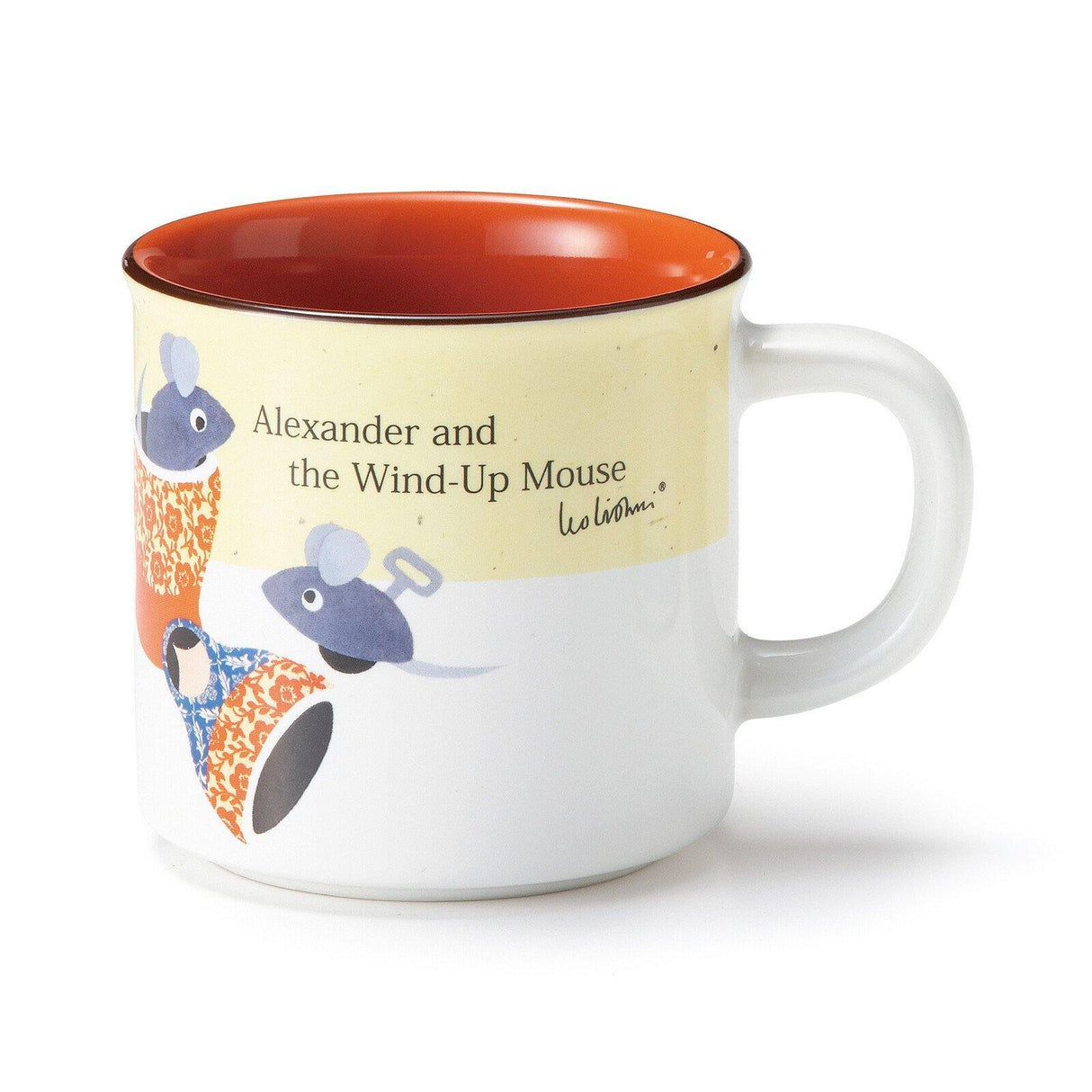 日本製 陶瓷馬克杯 (李歐.李奧尼 繪本大師)|田鼠阿佛、兔子、變色龍、鱷魚柯尼列斯、亞歷山大和發條鼠、老鼠蒂莉、小黑魚、青蛙 - 富士通販