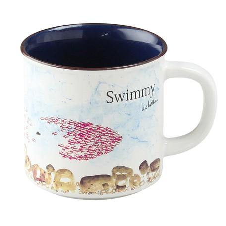 日本製 陶瓷馬克杯 (李歐.李奧尼 繪本大師)|田鼠阿佛、兔子、變色龍、鱷魚柯尼列斯、亞歷山大和發條鼠、老鼠蒂莉、小黑魚、青蛙 - 富士通販