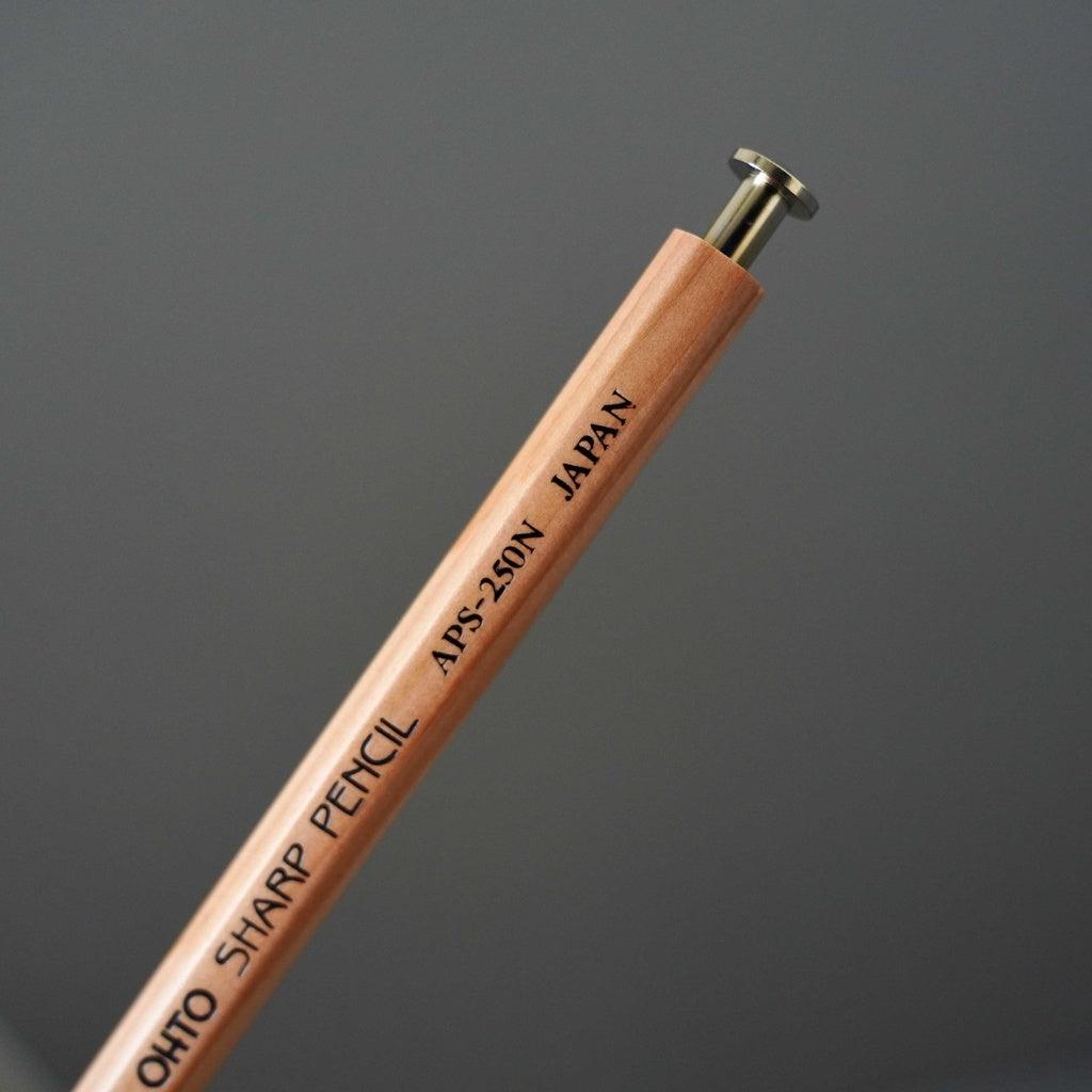 日本製 OHTO 木軸自動鉛筆 0.5mm|木紋觸感 舒適握感 - 富士通販